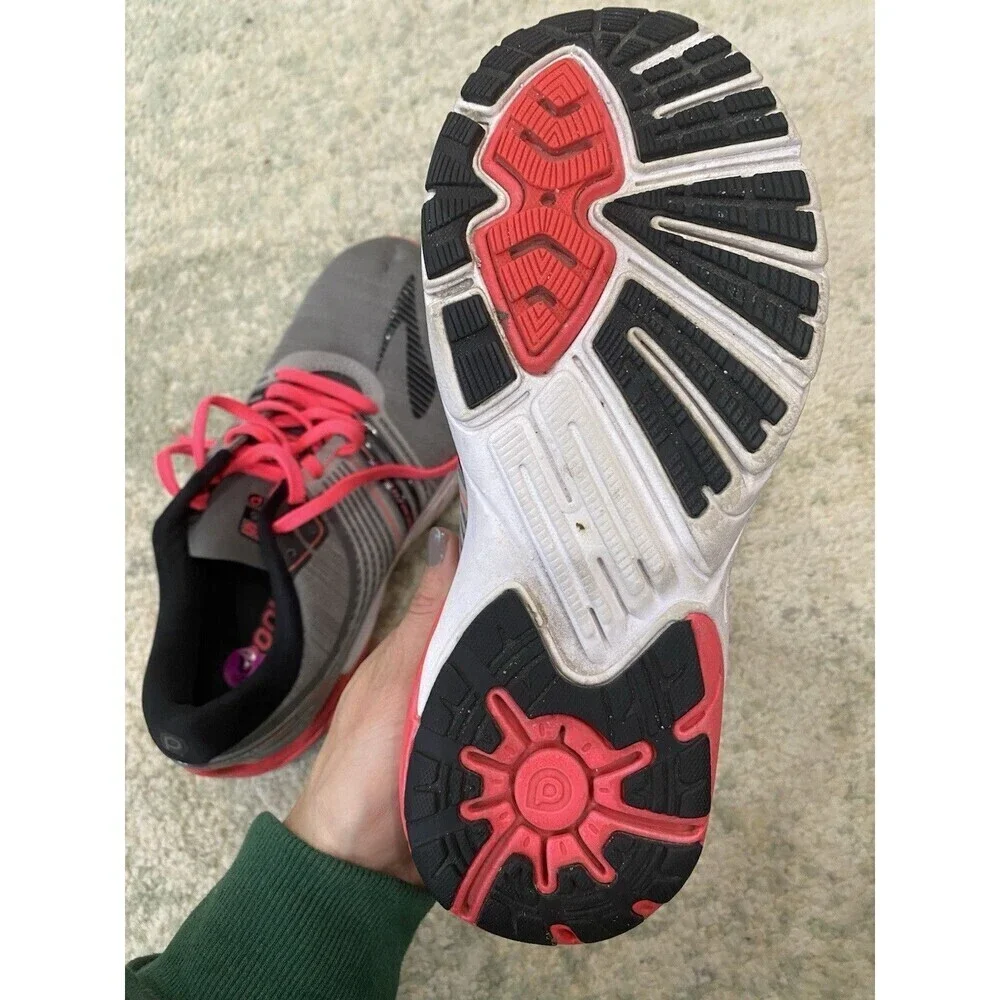 Brooks Pure Cadence 6 Womens Running Shoes Size 8M Gray Pink Athletic